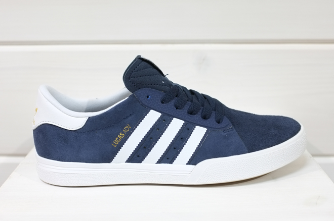 Adidas Lucas ADV Navy White Gold Boardvillage Streetwear Suomalainen Katumuodin Verkkokauppa