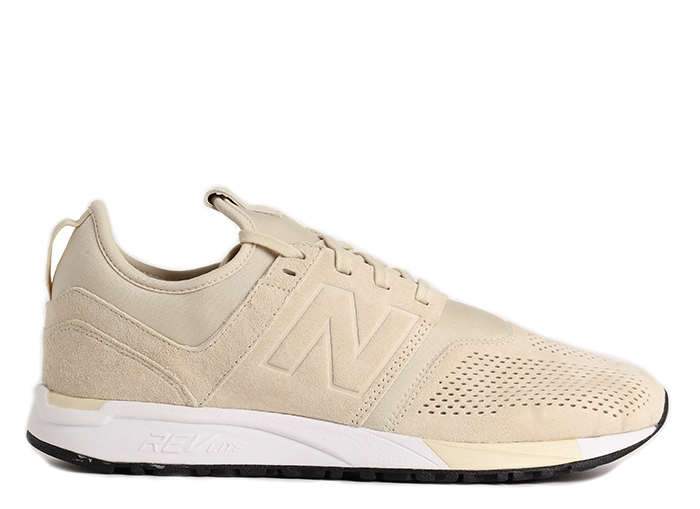 new balance suede white