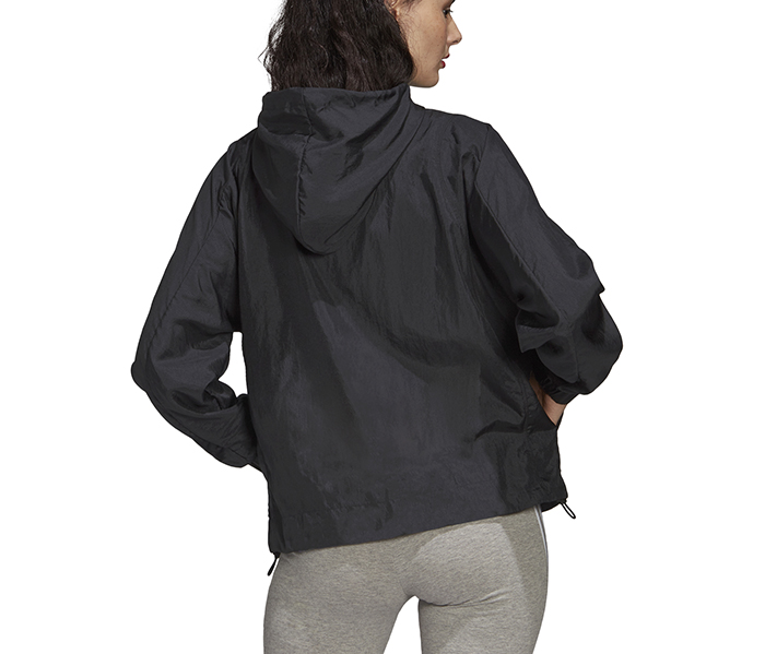 adidas windbreaker womens black