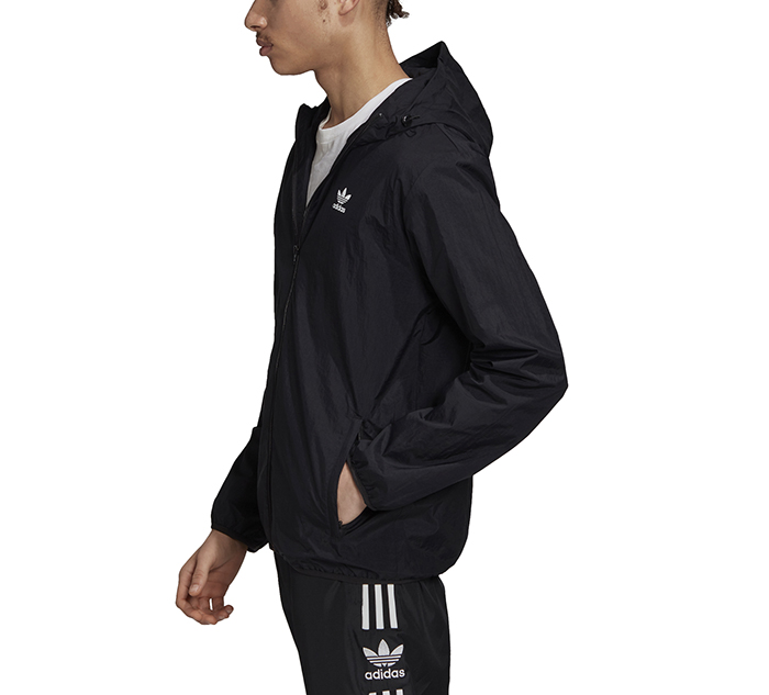 black adidas windbreaker