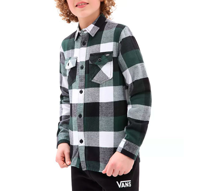 Vans Box Flannel Shirt Sycamore Black