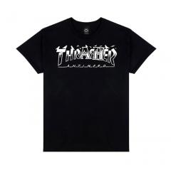 Thrasher X Antihero Pigeon Mag T-Shirt Black 