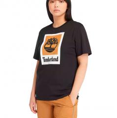 Timberland Stack Logo T-Shirt Black