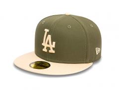 New Era 59Fifty LA Dodgers MLB Side Patch Khaki