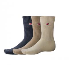 New Balance NB Patch Logo Crew Sock 3-Pack Assorted