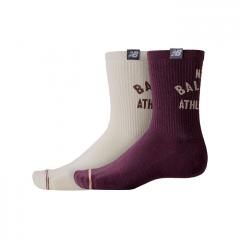 New Balance Lifestyle Midcalf Socks 2 Pack Purple / Linen