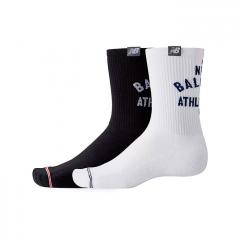 New Balance Lifestyle Midcalf Socks 2 Pack Black / White