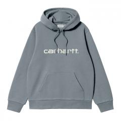 Carhartt WIP Hooded Carhartt Sweatshirt Dove Grey / Wax