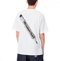 Carhartt WIP S/S WIP Pencil T-Shirt White / Black