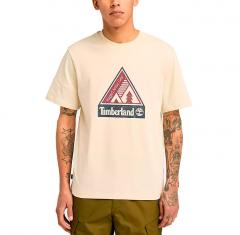 Timberland Outdoor Inspired Front Graphic T-Shirt Angora