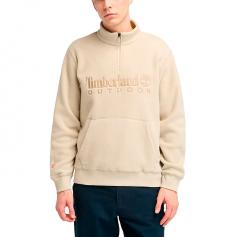 Timberland Polartec Quarter-zip Fleece Sweatshirt Beige