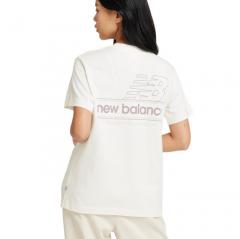 New Balance Womens Athletics Relaxed System T-Shirt Sea Salt