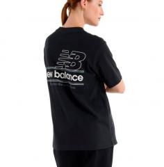 New Balance Womens Athletics Relaxed System T-Shirt Black