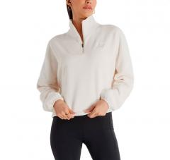 New Balance Womens Polar Fleece Half Zip Linen