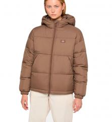 Dickies Womens Alatna Oversized Puffer Jacket Mushroom