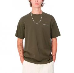 Carhartt WIP S/S Script Embroidery T-Shirt Cypress / White