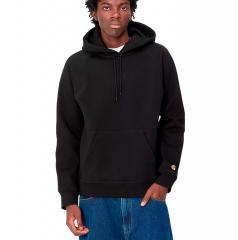 Carhartt WIP Hooded Chase Sweatshirt Black / Gold 