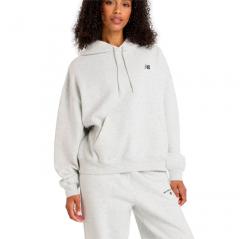 New Balance Womens Reimagined Fleece Hoodie Ash Heather