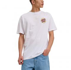 Santa Cruz Wagon Dot Chest T-Shirt White 