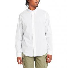 Timberland Long-Sleeve Stretch Poplin Shirt White