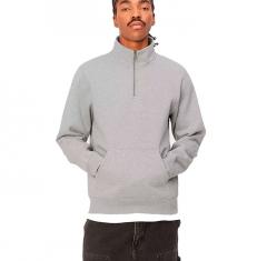 Carhartt WIP Chase Neck Zip Sweatshirt Grey Heather / Gold