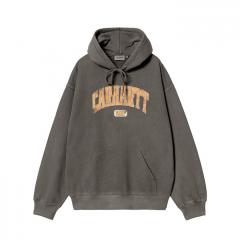 Carhartt WIP Hooded Library Sweatshirt Black Garment Dyed