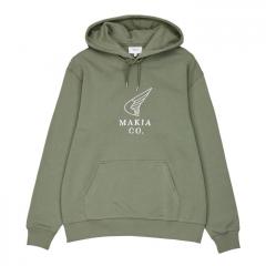 Makia Airborne Hooded Sweatshirt Deep Sage