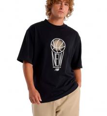 New Balance Hoops Graphic T-Shirt Black