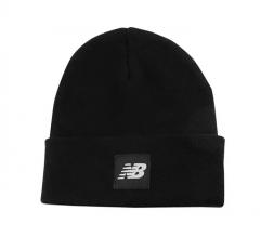 New Balance Cuffed Beanie Flying NB Logo Black