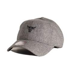 Mitchell & Ness Mini Flannel Chicago Bulls Strapback Grey Heather 